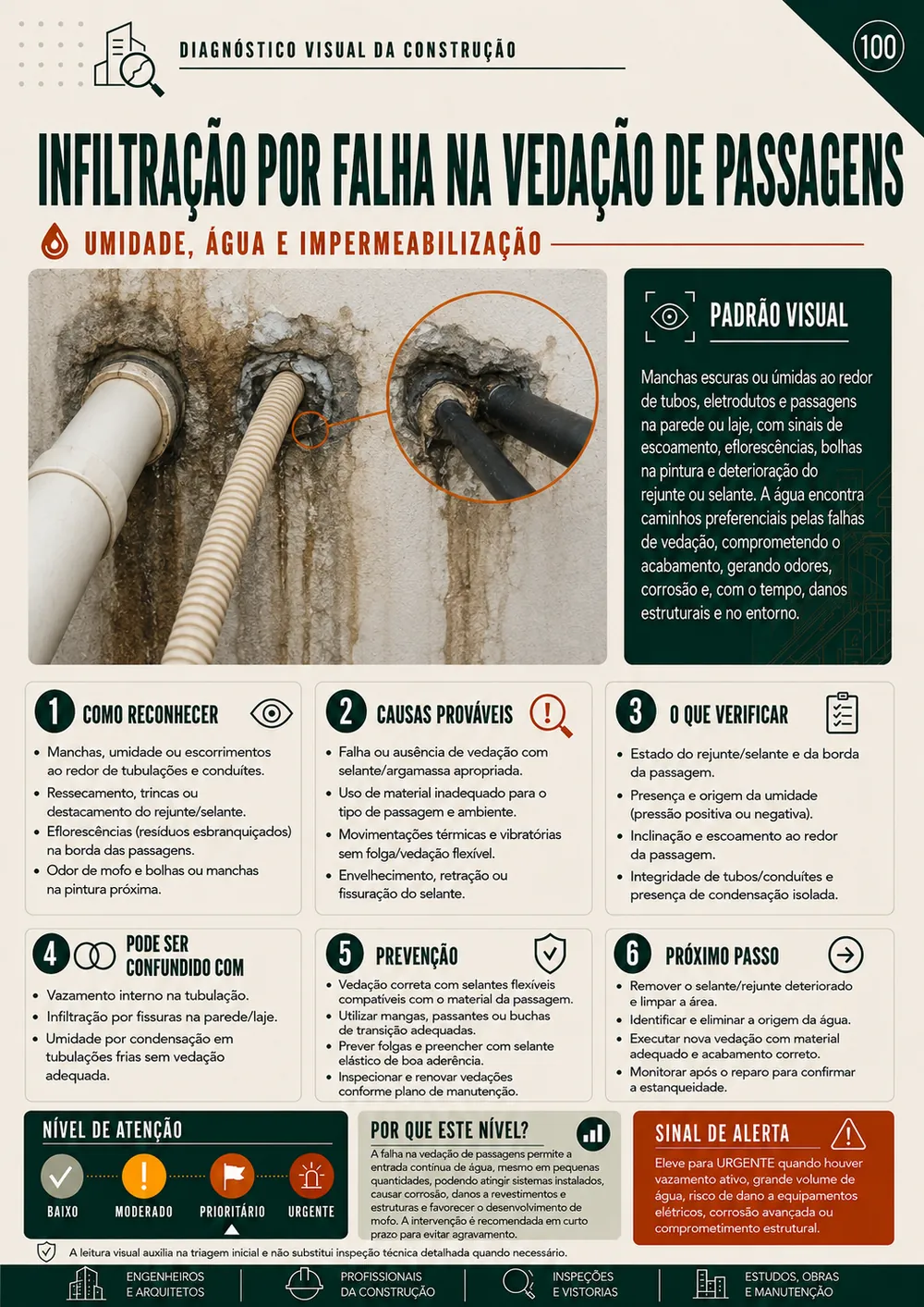Prévia 3 de Diagnóstico Visual da Construção — 150 Patologias Ilustradas
